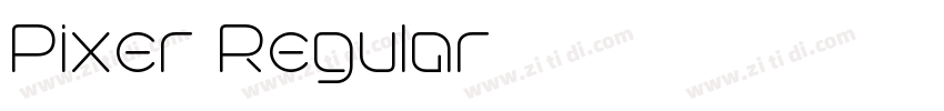 Pixer Regular字体转换 Pixer Regular字体转换